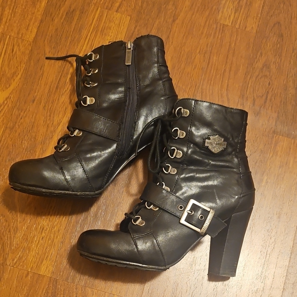 Harley-Davidson Women's Black Heeled Boots